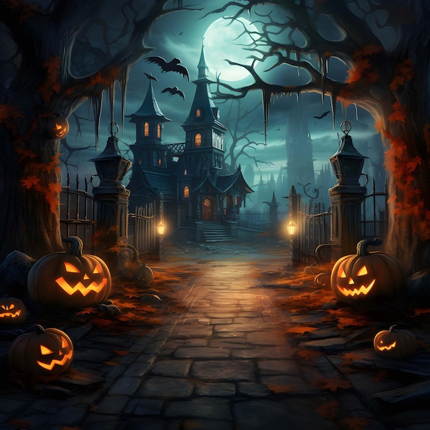 halloween themed background