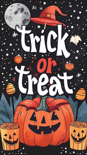 Photo halloween trick or treat celebration image