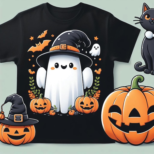 Halloween tshirt logo design