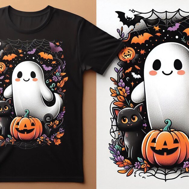 Halloween tshirt logo design