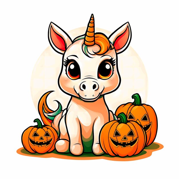 Photo halloween unicorn sublimation