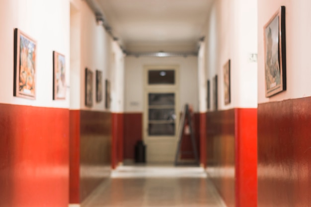 Photo hallway in nice school