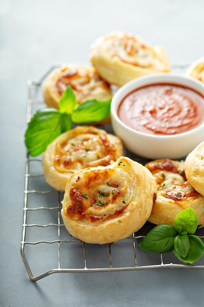 Ham and cheese rolls