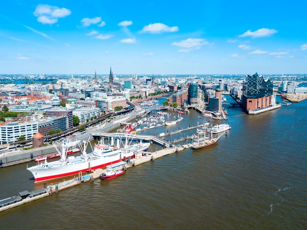 Hamburg city centre view Germany