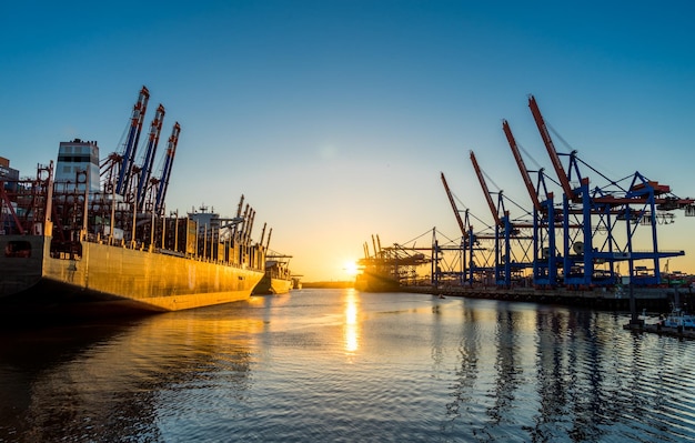 Hamburg Container Harbor, Germany