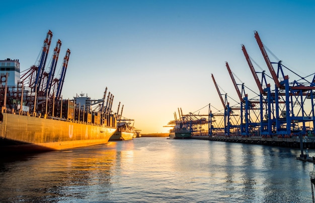 Hamburg Container Harbor, Germany