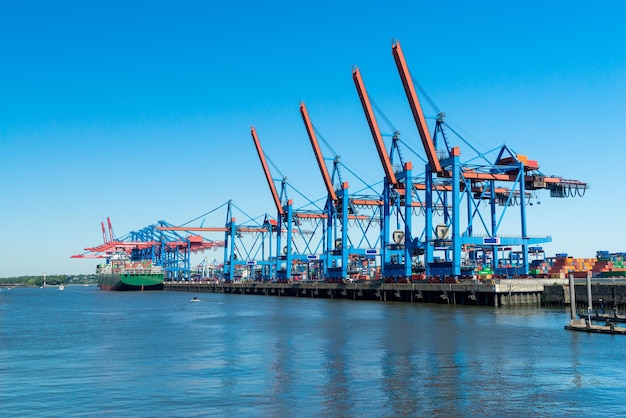 Hamburg Container Harbor, Germany