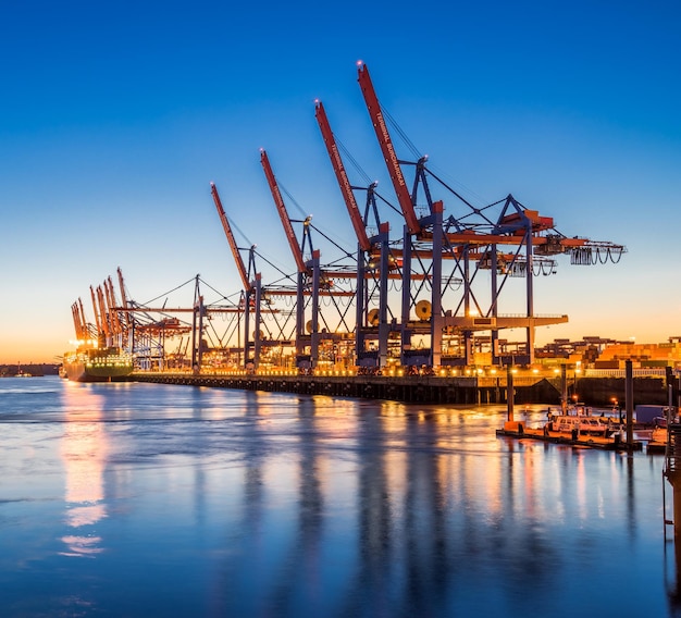 Hamburg Container Harbor, Germany