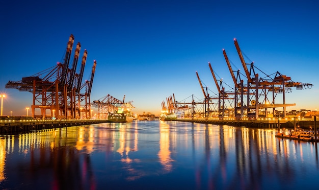 Hamburg Container Harbor, Germany