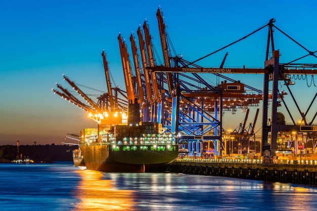 Hamburg Container Harbor, Germany