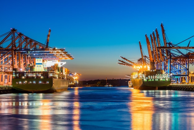 Hamburg Container Harbor, Germany