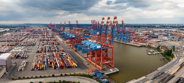 Hamburg Container Harbour, Germany