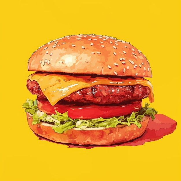 Hamburger illustration