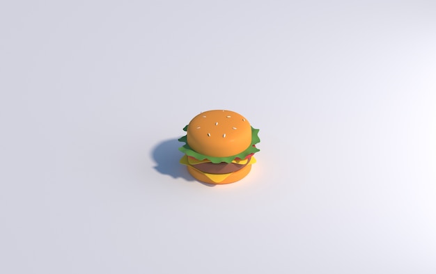 Photo hamburger isolated