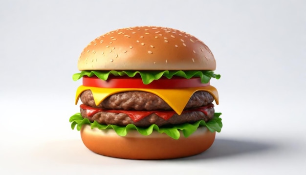 a hamburger made by a hamburger with a hamburger on it