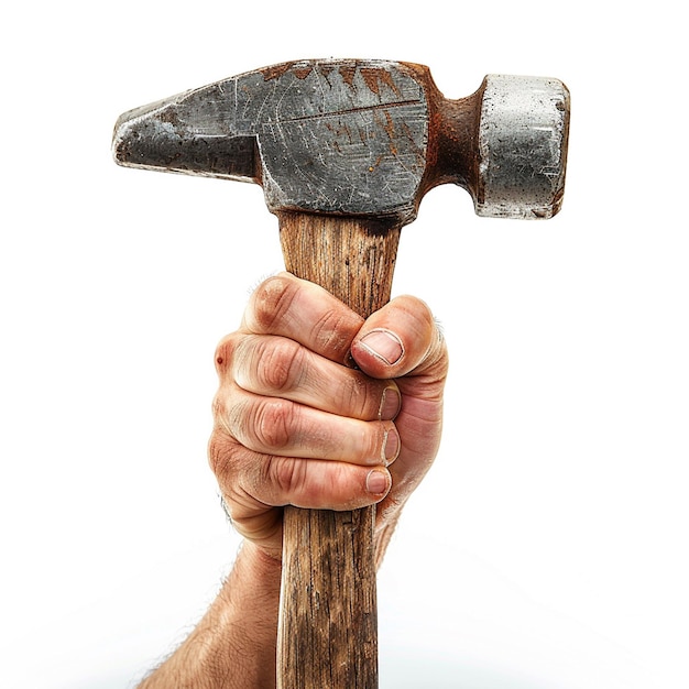 Photo a hammer with a hammer that has been rusted