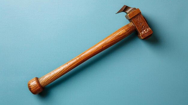 Photo a hammer with a wooden handle that says hammer on it