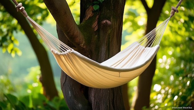 a hammock hanging from a tree with the words hammock on it