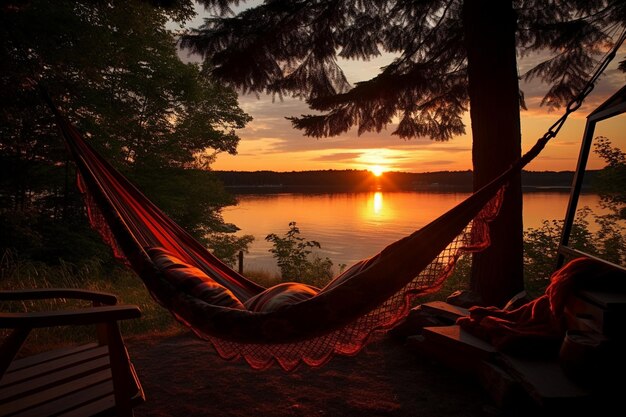 Hammock Haven Harmony camping scene photo