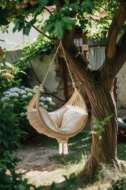 Photo hammock under tree