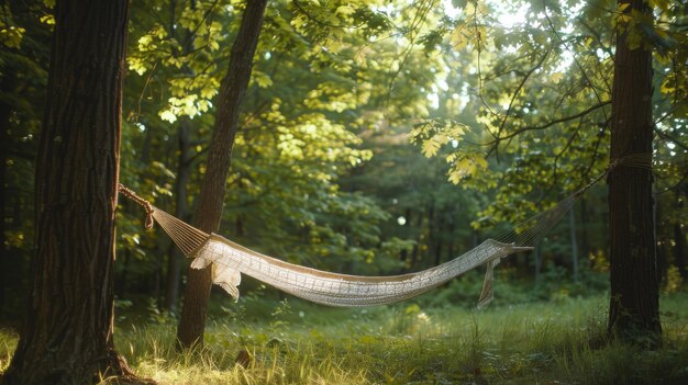 Photo a hammock in the woods with the words quot hammock quot on it