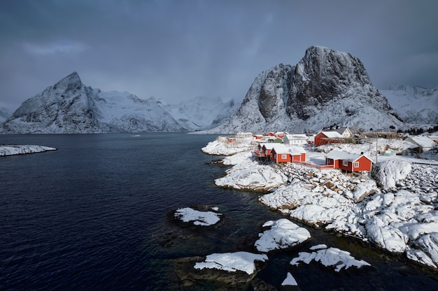 Hamnoy fishing village on Lofoten Islands, Norway