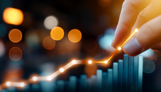 Hand Adjusting a Positive Growth Chart