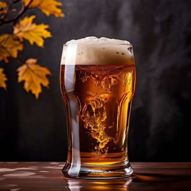 Hand at beer tap pouring a draught beer in glass serving in a bar