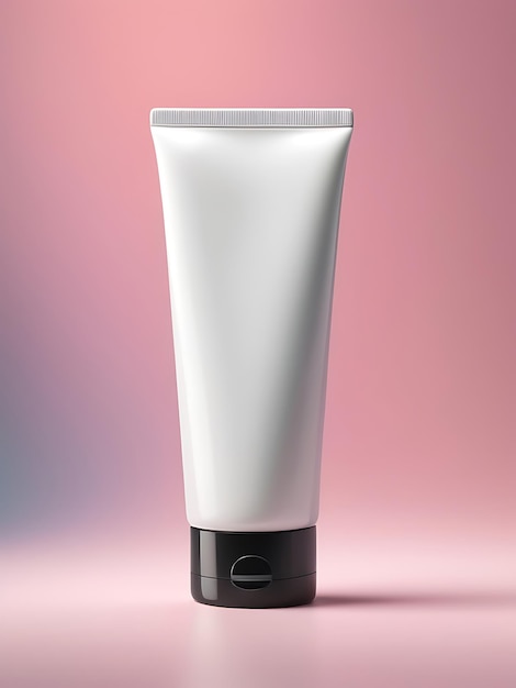 Photo hand cream bottle mockup