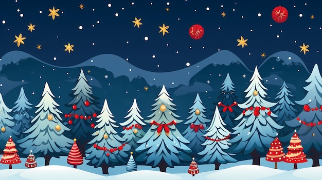 hand drawn cartoon christmas background material