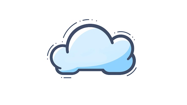 Photo hand drawn cartoon cloud illustration material