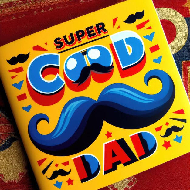 Hand drawn fathers day badges