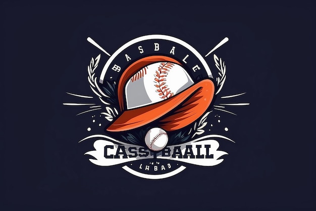 Hand Drawn Flat Design Baseball Logo