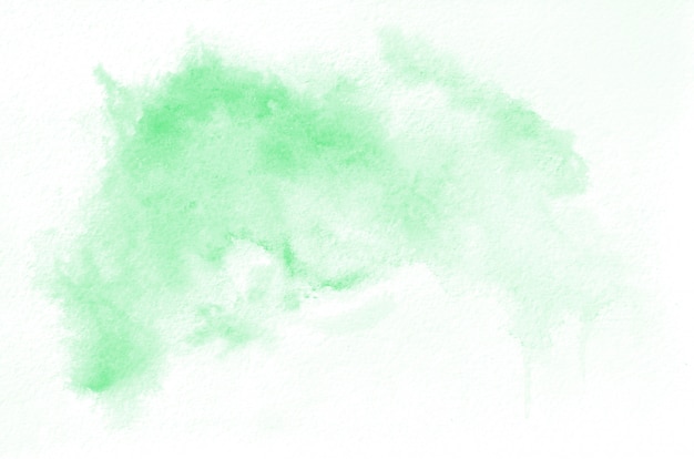 Hand drawn green watercolor shape 