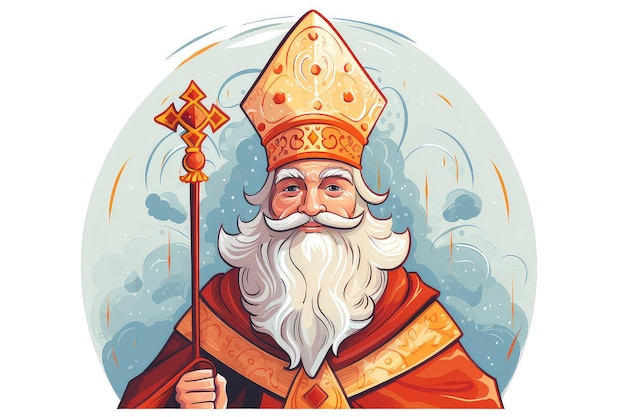 Hand drawn illustration sinterklaas