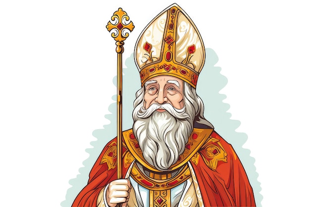 Hand drawn illustration sinterklaas