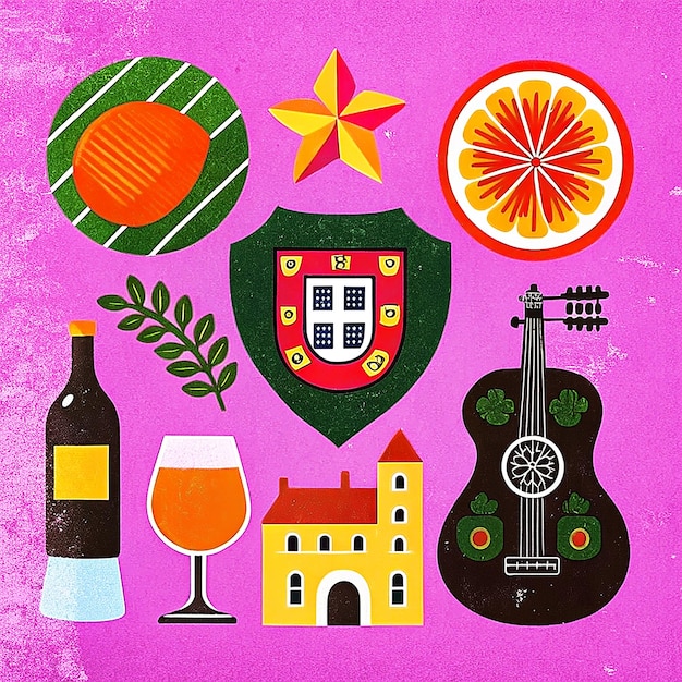 Hand Drawn Portugal Collection Element Authentic Artistic Designs for Your Creative Projects