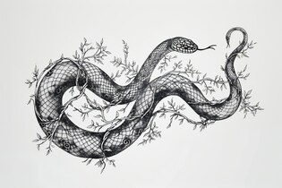 Snake drawings