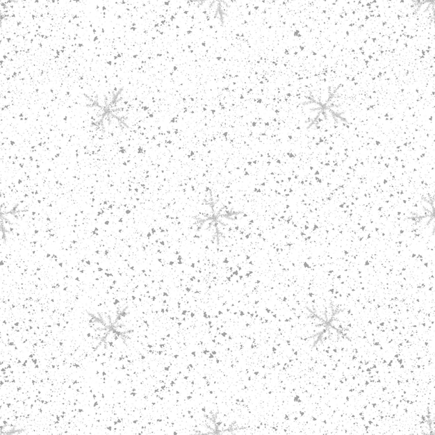 Hand Drawn Snowflakes Christmas Seamless Pattern Subtle Flying Snow Flakes on chalk snowflakes Background Amusing chalk handdrawn snow overlay Juicy holiday season decoration