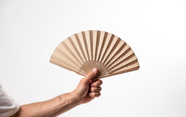 Photo a hand fan enhances style and comfort in hand