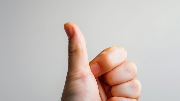 A hand giving a thumbs up gesture