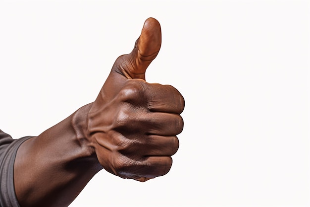 a hand giving a thumbs up