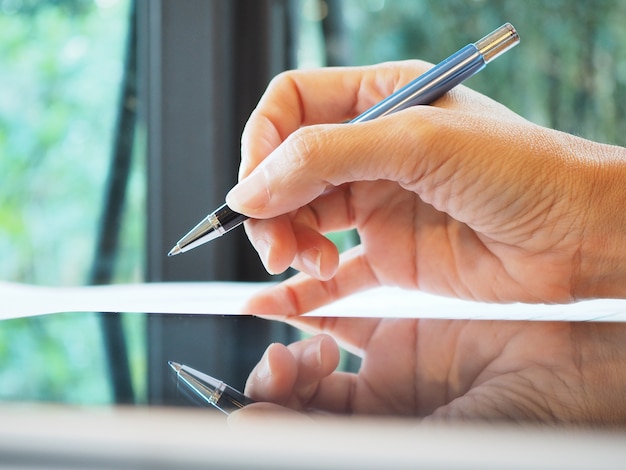 hand hold pen for writing  