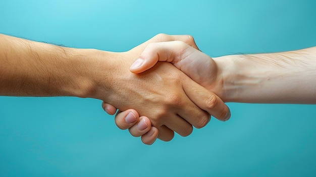 Photo hand holding a handshake