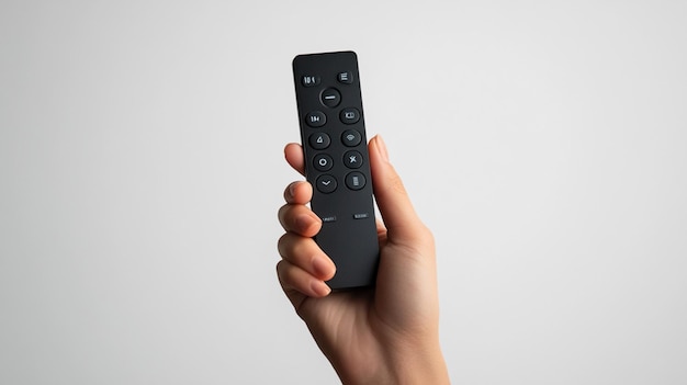 Photo a hand holding a remote that has the word sony on it