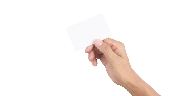 Hand holding a virtual card with your