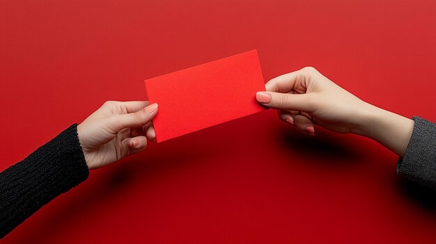 Photo hand holds a red envelope symbolizing prosperity and good luck for chinese new year the envelopes