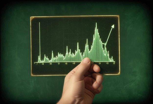 a hand is holding a graph that says graphes on it