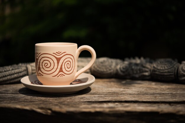 Hand made coffee cups from Thailand