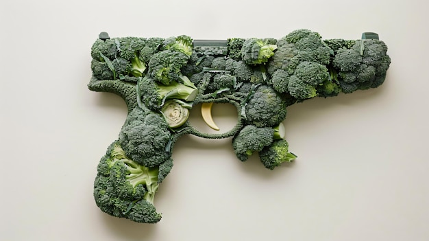 a hand made object with a ring that says  broccoli